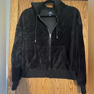 GAP Velour crop zip up